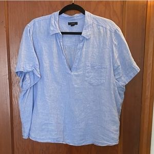 French Blue J. Crew Line Shirt